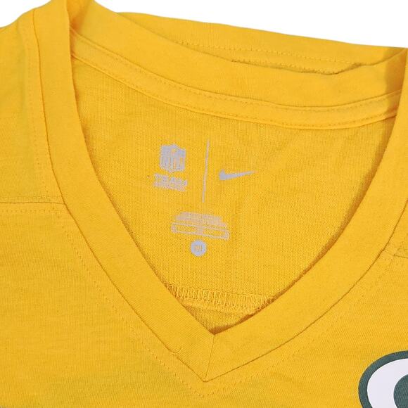 3 NIKE GREEN BAY PACKERS WOMENS T-SHIRTS LOT FITTED V-NECK FAN FOOTBALL SPORTS - Picture 3 of 11